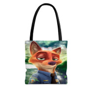 Onyourcases Lt Nick Wilde Zootopia Disney Custom Personalized Tote Bag Canvas Bag Pouch Pocket Bag Book School Hang Out Polyester Cotton Bags All Over Print Tote Bag Work Travel Bags Fashionable New Totebag