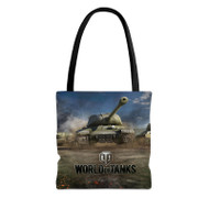 Onyourcases World of Tanks Custom Personalized Tote Bag Canvas Bag Pouch Pocket Bag Book School Hang Out Polyester Cotton Bags All Over Print Tote Bag Work Travel Bags Fashionable New Totebag