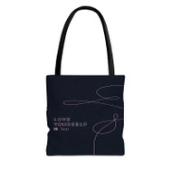 Onyourcases BTS LOVE YOURSELF TEAR Custom Personalized Tote Bag Awesome Canvas Bag Pouch Pocket Bag Book School Hang Out Polyester Cotton Bags All Over Print Tote Bag Work Travel Bags Fashionable Totebag