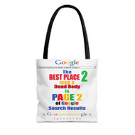 Onyourcases google creative Custom Personalized Tote Bag Awesome Canvas Bag Pouch Pocket Bag Book School Hang Out Polyester Cotton Bags All Over Print Tote Bag Work Travel Bags Fashionable Totebag