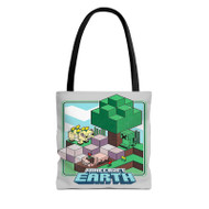 Onyourcases Minecraft Earth Custom Personalized Tote Bag Awesome Canvas Bag Pouch Pocket Bag Book School Hang Out Polyester Cotton Bags All Over Print Tote Bag Work Travel Bags Fashionable Totebag