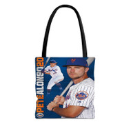 Onyourcases Pete Alonso MLB New York Mets Custom Personalized Tote Bag Awesome Canvas Bag Pouch Pocket Bag Book School Hang Out Polyester Cotton Bags All Over Print Tote Bag Work Travel Bags Fashionable Totebag