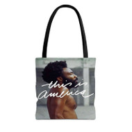 Onyourcases Childish Gambino This Is America Top Custom Personalized Tote Bag Canvas Bag Pouch Pocket Bag Book School Hang Out Polyester Cotton Bags Tote Bag Work Travel Bags Fashionable Totebag