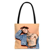 Onyourcases Lil Skies Sell Custom Personalized Tote Bag Canvas Bag Pouch Pocket Bag Book School Hang Out Polyester Cotton Bags Tote Bag Work Travel Bags Fashionable Totebag