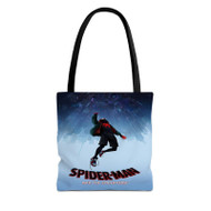 Onyourcases Spider Man Into the Spider Verse Sell Custom Personalized Tote Bag Canvas Bag Pouch Pocket Bag Book School Hang Out Polyester Cotton Bags Tote Bag Work Travel Bags Fashionable Totebag