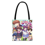 Onyourcases Angel Beats and Friends Custom Personalized Tote Bag Canvas Bag Pouch Pocket Bag Book School Polyester Cotton Bags All Over Print Tote Bag Work Travel Bags Fashionable Totebag