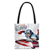 Onyourcases Avengers Assemble Captain America Custom Personalized Tote Bag Canvas Bag Pouch Pocket Bag Book School Polyester Cotton Bags All Over Print Tote Bag Work Travel Bags Fashionable Totebag