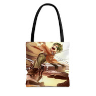 Onyourcases Eren Yeager Shingeki no Kyojin Art Custom Personalized Tote Bag Canvas Bag Pouch Pocket Bag Book School Polyester Cotton Bags All Over Print Tote Bag Work Travel Bags Fashionable Totebag