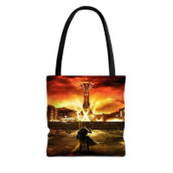 Onyourcases Fallout New Vegas Tower Custom Personalized Tote Bag Canvas Bag Pouch Pocket Bag Book School Polyester Cotton Bags All Over Print Tote Bag Work Travel Bags Fashionable Totebag