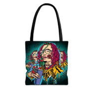 Onyourcases Gucci Gang Lil Pump Custom Personalized Tote Bag Canvas Bag Pouch Pocket Bag Book School Polyester Cotton Bags All Over Print Tote Bag Work Travel Bags Fashionable Totebag