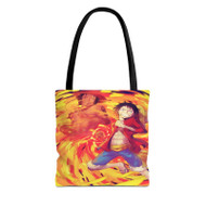 Onyourcases Luffy and Ace One Piece Art Custom Personalized Tote Bag Canvas Bag Pouch Pocket Bag Book School Polyester Cotton Bags All Over Print Tote Bag Work Travel Bags Fashionable Totebag