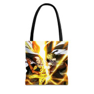 Onyourcases Saitama Genos One Punch Man Custom Personalized Tote Bag Canvas Bag Pouch Pocket Bag Book School Polyester Cotton Bags All Over Print Tote Bag Work Travel Bags Fashionable Totebag