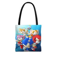 Onyourcases Sonic and Friends Art Custom Personalized Tote Bag Canvas Bag Pouch Pocket Bag Book School Polyester Cotton Bags All Over Print Tote Bag Work Travel Bags Fashionable Totebag