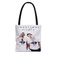 Onyourcases Twenty One Pilots Newest Custom Personalized Tote Bag Canvas Bag Pouch Pocket Bag Book School Polyester Cotton Bags All Over Print Tote Bag Work Travel Bags Fashionable Totebag