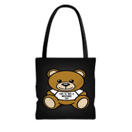 Onyourcases moschino bear Awesome Custom Personalized Tote Bag Canvas Bag Pouch Pocket Bag School Hang Out Polyester Cotton Bags All Over Print Tote Bag Travel Bags Fashionable Totebag