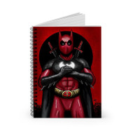 Onyourcases Batpool Batman Deadpool Custom Spiral Notebook Ruled Line 118 Pages 59 Sheets 6 x 8 Inch 90 Gsm Paper School Work Business Notebook Blocknotes Schedule Diary Notes Journal