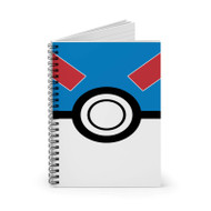 Onyourcases Great Pokeball Pokemon Custom Spiral Notebook Ruled Line 118 Pages 59 Sheets 6 x 8 Inch 90 Gsm Paper School Work Business Notebook Blocknotes Schedule Diary Notes Journal