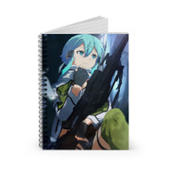 Onyourcases Sinon Sword Art Online Custom Spiral Notebook Ruled Line 118 Pages 59 Sheets 6 x 8 Inch 90 Gsm Paper School Work Business Notebook Blocknotes Schedule Diary Notes Journal