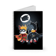 Onyourcases Sonic Batman and Robin Custom Spiral Notebook Ruled Line 118 Pages 59 Sheets 6 x 8 Inch 90 Gsm Paper School Work Business Notebook Blocknotes Schedule Diary Notes Journal