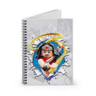 Onyourcases Wonder Woman Lego Custom Spiral Notebook Ruled Line 118 Pages 59 Sheets 6 x 8 Inch 90 Gsm Paper School Work Business Notebook Blocknotes Schedule Diary Notes Journal