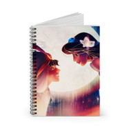 Onyourcases Aladdin and Jasmine Disney Custom Spiral Notebook Ruled Line 118 Pages 59 Sheets 6 x 8 Inch 90 Gsm Paper School Work Business Blocknotes Schedule Diary Notes Journal