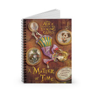 Onyourcases Alice Through the Looking Glass A Matter of Time Custom Spiral Notebook Ruled Line 118 Pages 59 Sheets 6 x 8 Inch 90 Gsm Paper School Work Business Blocknotes Schedule Diary Notes Journal