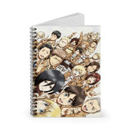 Onyourcases Attack On Titan Collage Custom Spiral Notebook Ruled Line 118 Pages 59 Sheets 6 x 8 Inch 90 Gsm Paper School Work Business Blocknotes Schedule Diary Notes Journal