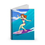 Onyourcases Daphne Scooby Doo Surf Custom Spiral Notebook Ruled Line 118 Pages 59 Sheets 6 x 8 Inch 90 Gsm Paper School Work Business Blocknotes Schedule Diary Notes Journal