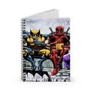 Onyourcases Deadpool and Wolverine Breakfast Custom Spiral Notebook Ruled Line 118 Pages 59 Sheets 6 x 8 Inch 90 Gsm Paper School Work Business Blocknotes Schedule Diary Notes Journal