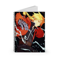 Onyourcases Fullmetal Alchemist Brotherhood Edward Elric Product Custom Spiral Notebook Ruled Line 118 Pages 59 Sheets 6 x 8 Inch 90 Gsm Paper School Work Business Blocknotes Schedule Diary Notes Journal