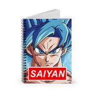 Onyourcases Goku Super Saiyan God Art Custom Spiral Notebook Ruled Line 118 Pages 59 Sheets 6 x 8 Inch 90 Gsm Paper School Work Business Blocknotes Schedule Diary Notes Journal