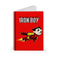 Onyourcases Iron Boy Iron Man Astroboy Custom Spiral Notebook Ruled Line 118 Pages 59 Sheets 6 x 8 Inch 90 Gsm Paper School Work Business Blocknotes Schedule Diary Notes Journal