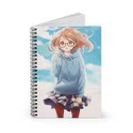 Onyourcases Kyoukai no Kanata I ll Be Here Custom Spiral Notebook Ruled Line 118 Pages 59 Sheets 6 x 8 Inch 90 Gsm Paper School Work Business Blocknotes Schedule Diary Notes Journal