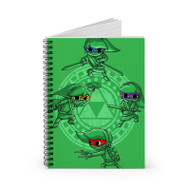 Onyourcases Link Ninja Turtles The Legend of Zelda Custom Spiral Notebook Ruled Line 118 Pages 59 Sheets 6 x 8 Inch 90 Gsm Paper School Work Business Blocknotes Schedule Diary Notes Journal