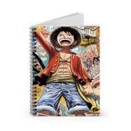 Onyourcases Monkey D Luffy One Piece Custom Spiral Notebook Ruled Line 118 Pages 59 Sheets 6 x 8 Inch 90 Gsm Paper School Work Business Blocknotes Schedule Diary Notes Journal