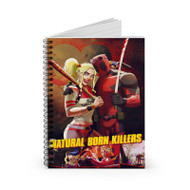 Onyourcases Natural Born Killers Deadpool Harley Quinn Custom Spiral Notebook Ruled Line 118 Pages 59 Sheets 6 x 8 Inch 90 Gsm Paper School Work Business Blocknotes Schedule Diary Notes Journal