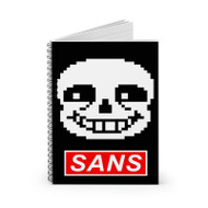 Onyourcases Sans Undertale Face Custom Spiral Notebook Ruled Line 118 Pages 59 Sheets 6 x 8 Inch 90 Gsm Paper School Work Business Blocknotes Schedule Diary Notes Journal