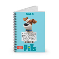 Onyourcases The Secret Life of Pets Max Custom Spiral Notebook Ruled Line 118 Pages 59 Sheets 6 x 8 Inch 90 Gsm Paper School Work Business Blocknotes Schedule Diary Notes Journal