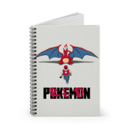 Onyourcases Pok mon Ash and Charizard Custom Spiral Notebook Ruled Line 118 Pages 59 Sheets 6 x 8 Inch 90 Gsm Paper School Work Business Notebook Blocknotes Diary Notes Journal