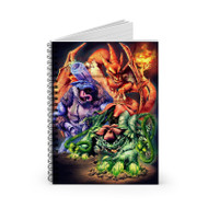 Onyourcases Pokemon Mega Evolution Custom Spiral Notebook Ruled Line 118 Pages 59 Sheets 6 x 8 Inch 90 Gsm Paper School Work Business Notebook Blocknotes Diary Notes Journal