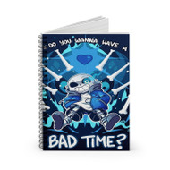 Onyourcases Sans Undertale Bad Time Custom Spiral Notebook Ruled Line 118 Pages 59 Sheets 6 x 8 Inch 90 Gsm Paper School Work Business Notebook Blocknotes Diary Notes Journal