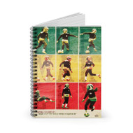 Onyourcases Bob Marley Football New Custom Spiral Notebook Ruled Line 118 Pages 59 Sheets 6 x 8 Inch 90 Gsm Paper School Business Notebook Blocknotes Schedule Diary Notes Journal