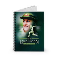 Onyourcases Don Bradman Cricket Custom Spiral Notebook Ruled Line 118 Pages 59 Sheets 6 x 8 Inch 90 Gsm Paper School Business Notebook Blocknotes Schedule Diary Notes Journal