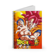 Onyourcases Dragon Ball Super Saiyan God Custom Spiral Notebook Ruled Line 118 Pages 59 Sheets 6 x 8 Inch 90 Gsm Paper School Business Notebook Blocknotes Schedule Diary Notes Journal