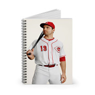 Onyourcases Joey Votto Cincinnati Reds Custom Spiral Notebook Ruled Line 118 Pages 59 Sheets 6 x 8 Inch 90 Gsm Paper School Business Notebook Blocknotes Schedule Diary Notes Journal