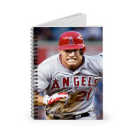 Onyourcases Mike Trout Los Angeles Angels Baseball Run Custom Spiral Notebook Ruled Line 118 Pages 59 Sheets 6 x 8 Inch 90 Gsm Paper School Business Notebook Blocknotes Schedule Diary Notes Journal