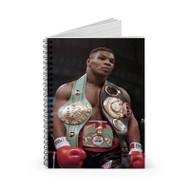 Onyourcases Mike Tyson Champion Boxer Belt Custom Spiral Notebook Ruled Line 118 Pages 59 Sheets 6 x 8 Inch 90 Gsm Paper School Business Notebook Blocknotes Schedule Diary Notes Journal