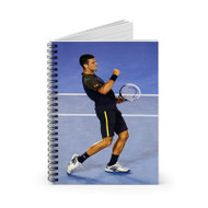 Onyourcases Novak Djokovic Tennis Custom Spiral Notebook Ruled Line 118 Pages 59 Sheets 6 x 8 Inch 90 Gsm Paper School Business Notebook Blocknotes Schedule Diary Notes Journal