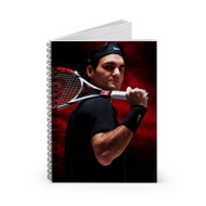 Onyourcases Roger Federer Tennis Arts Custom Spiral Notebook Ruled Line 118 Pages 59 Sheets 6 x 8 Inch 90 Gsm Paper School Business Notebook Blocknotes Schedule Diary Notes Journal