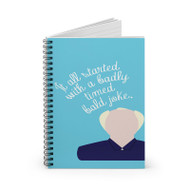 Onyourcases Badly Timed Bald Joke Quotes Custom Spiral Notebook Ruled Line 118 Pages 59 Sheets 6 x 8 Inch 90 Gsm Paper School Business Work Notebook Blocknotes Schedule Diary Notes Journal